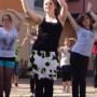 Olivia Thiele beim Flashmob a.d. Sonnenberg