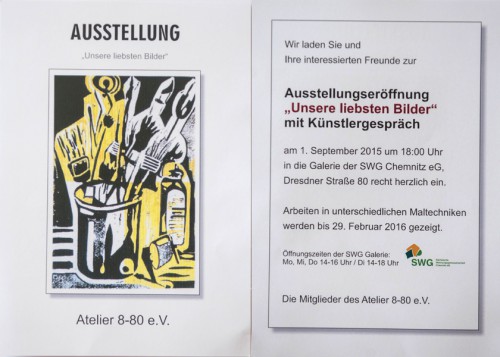 Vernissage Ausstellung 8-80 "Jahresbilder" @ Bürgerzentrum Sonnenberg | Chemnitz | Sachsen | Deutschland