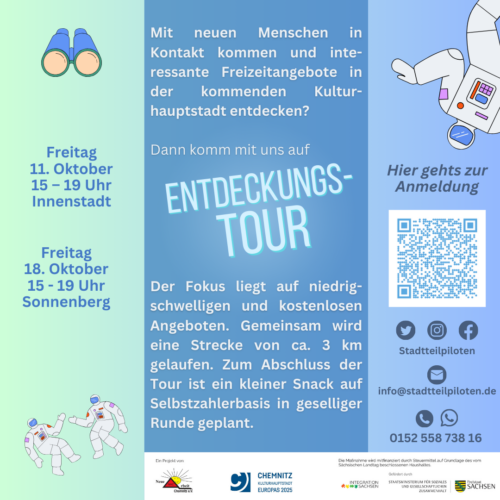 Entdeckungstour Innenstadt mit den Stadtteilpiloten @ Chemnitz Innendtadt